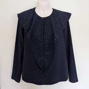 Sonia By Sonia Rykiel Blouse 36 Small Midnight Blue